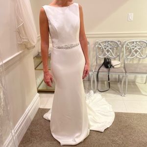 Paloma Blanca wedding dress! Never worn. Bought from trunk sale at KLEINFELD NYC